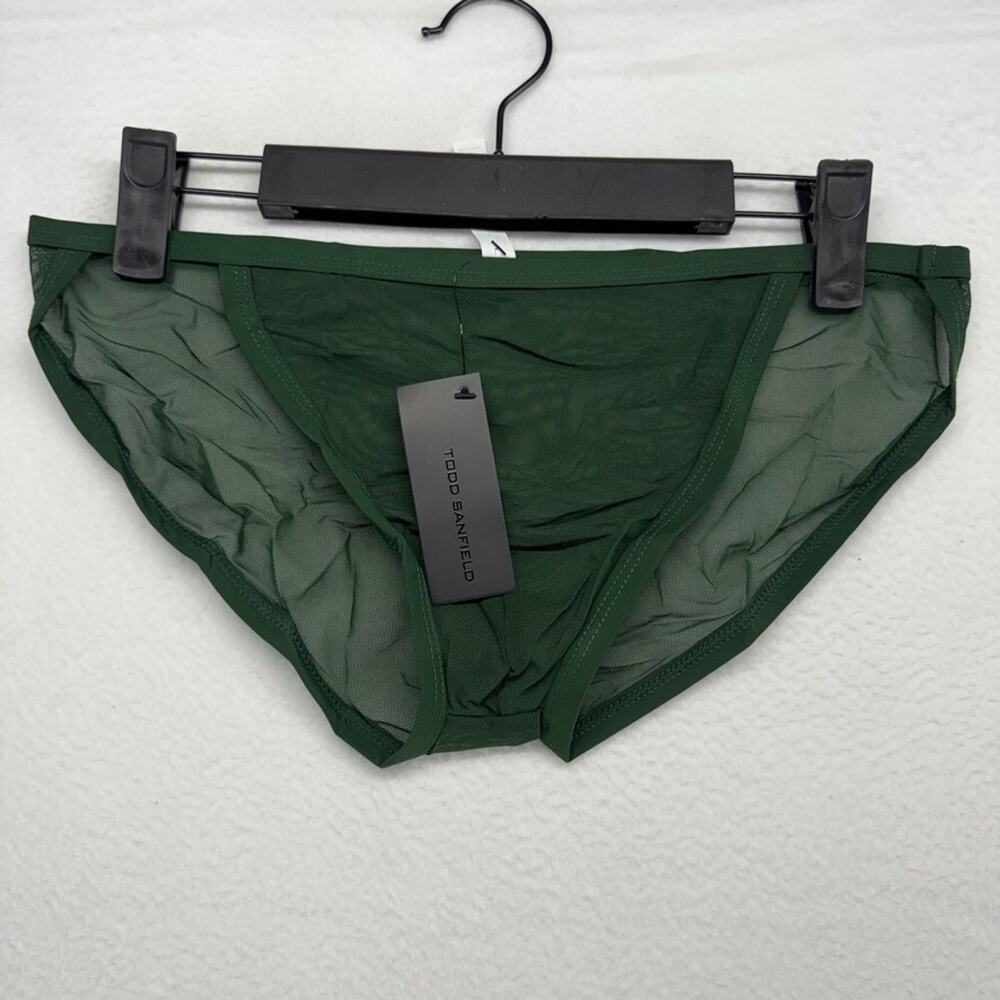 Todd Sanfield Brief Men's XS Green Pine Defiant Endurance Mesh Underwear NEW